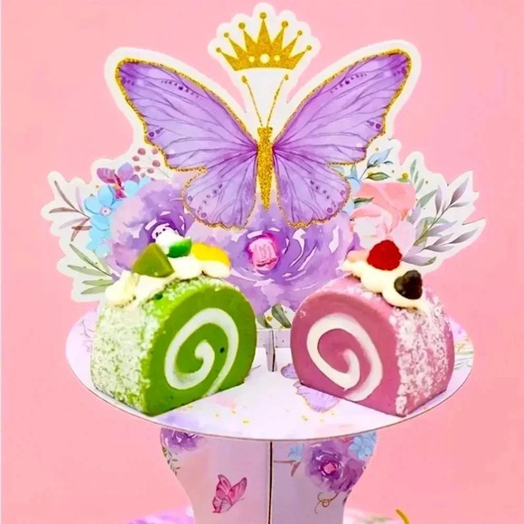 Three Tier Elegant Butterfly Cupcake/Goodies Stand - Picture 6 of 7